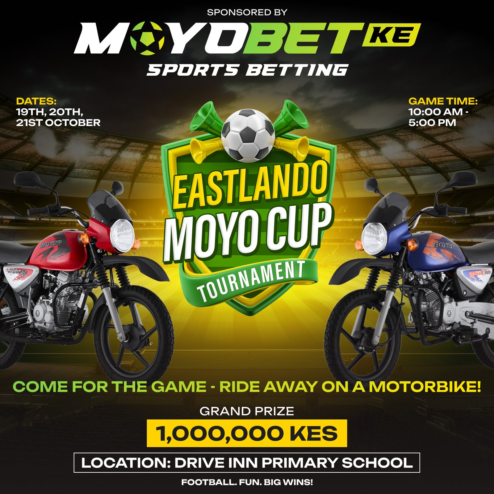 Eastlando Stars Cup Tournament: A Thrilling Football Event Presented by Moyobet Sports Betting and Moyo Casino